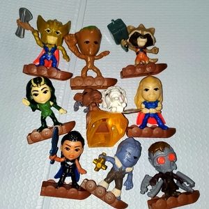 : Incomplete 9 pcs bundle of McDonald’s Thor Love and Thunder Happy Meal Toys